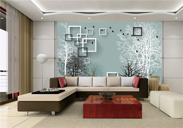 上海家庭装修3D背景墙装饰应用广泛吗?