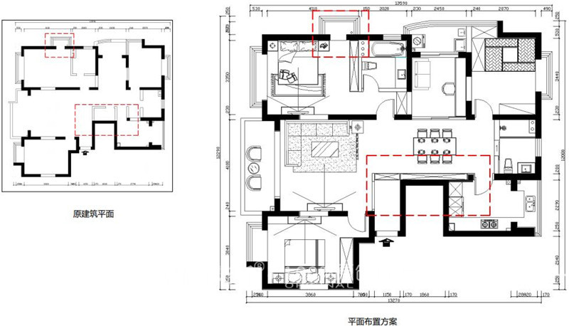 滨江雅苑-现代简约135m²设计效果图